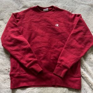 Vintage red reverse weave size medium champion hoodie crewneck